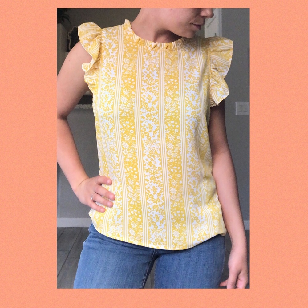 Yellow blouse